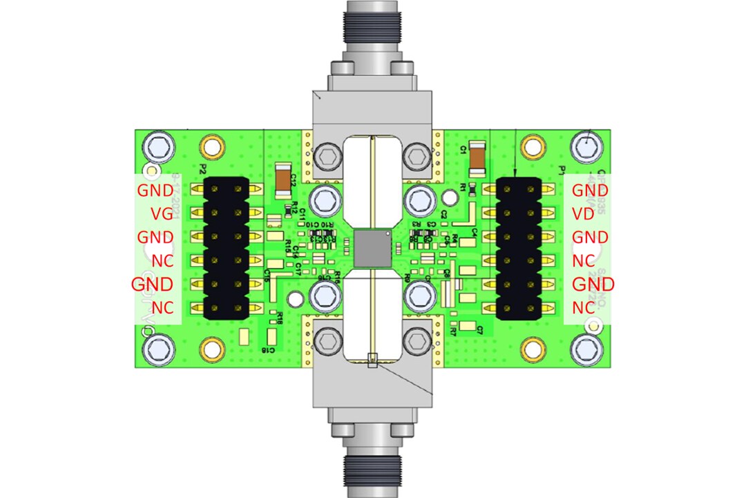 Mechanical Drawing - Qorvo QPA2935EVB Evaluation Board